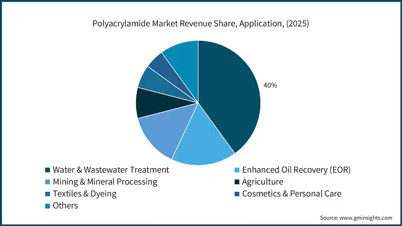 Polyacrylamide Market Revenue Share, Application, (2025)
